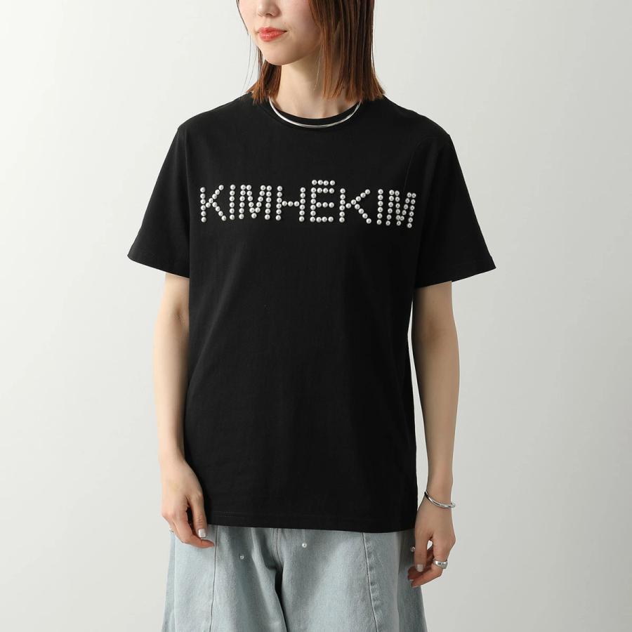 KIMHEKIM キムヘキム Tシャツ LOGO T-SHIRT WITH PEARL EMBELLISHMENT