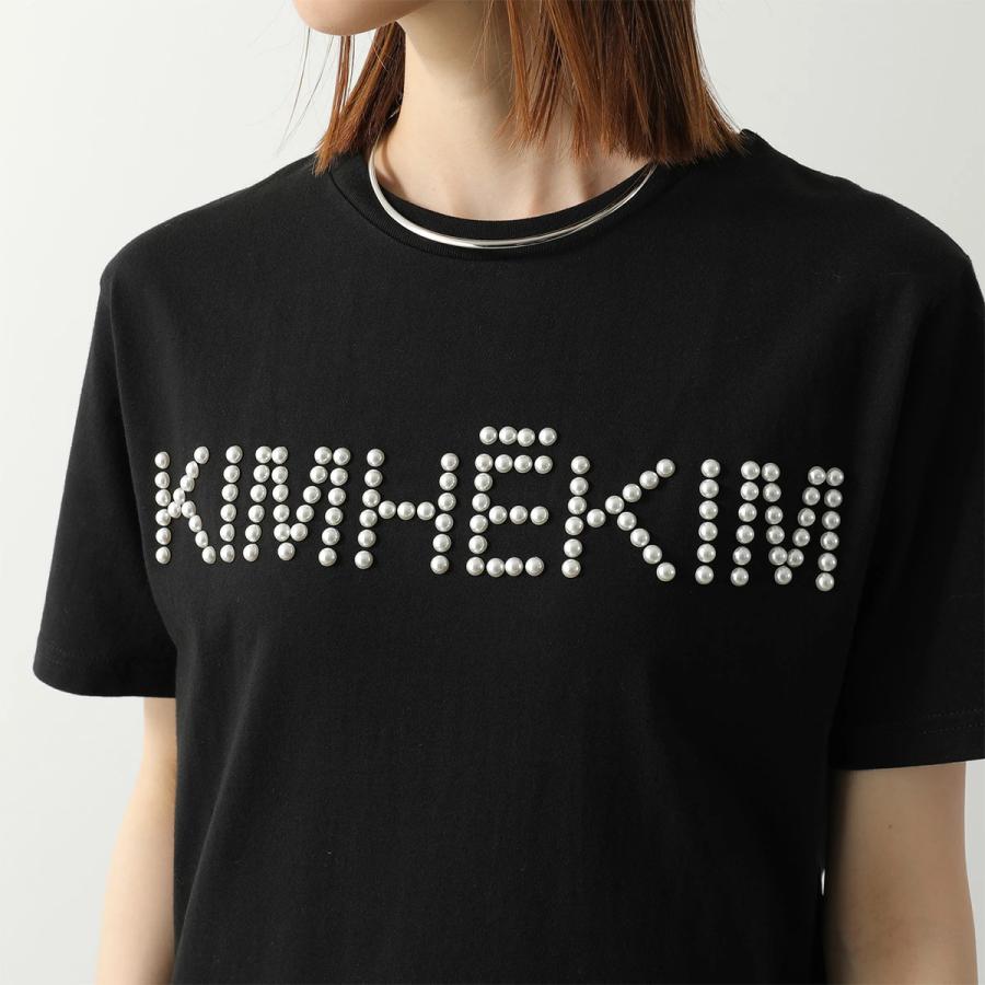 KIMHEKIM キムヘキム Tシャツ LOGO T-SHIRT WITH PEARL EMBELLISHMENT