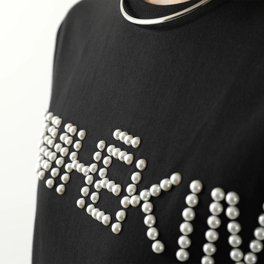 KIMHEKIM キムヘキム Tシャツ LOGO T-SHIRT WITH PEARL EMBELLISHMENT