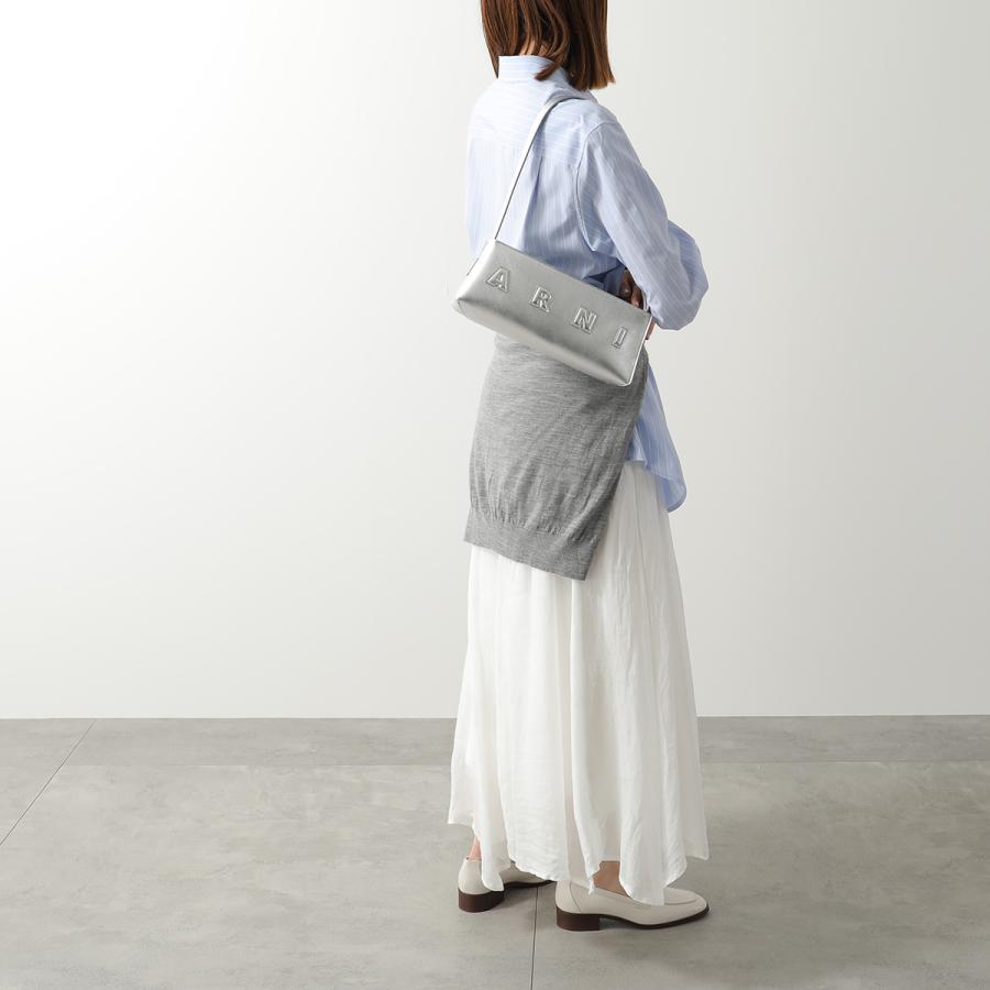 MARNI マルニ ハンドバッグ Museo ミュゼオ SBMP0248U1 P4989 レディース メタリック レザー ロゴ バゲットバッグ 鞄 00N20 SBMP0248U1P498900N20_2