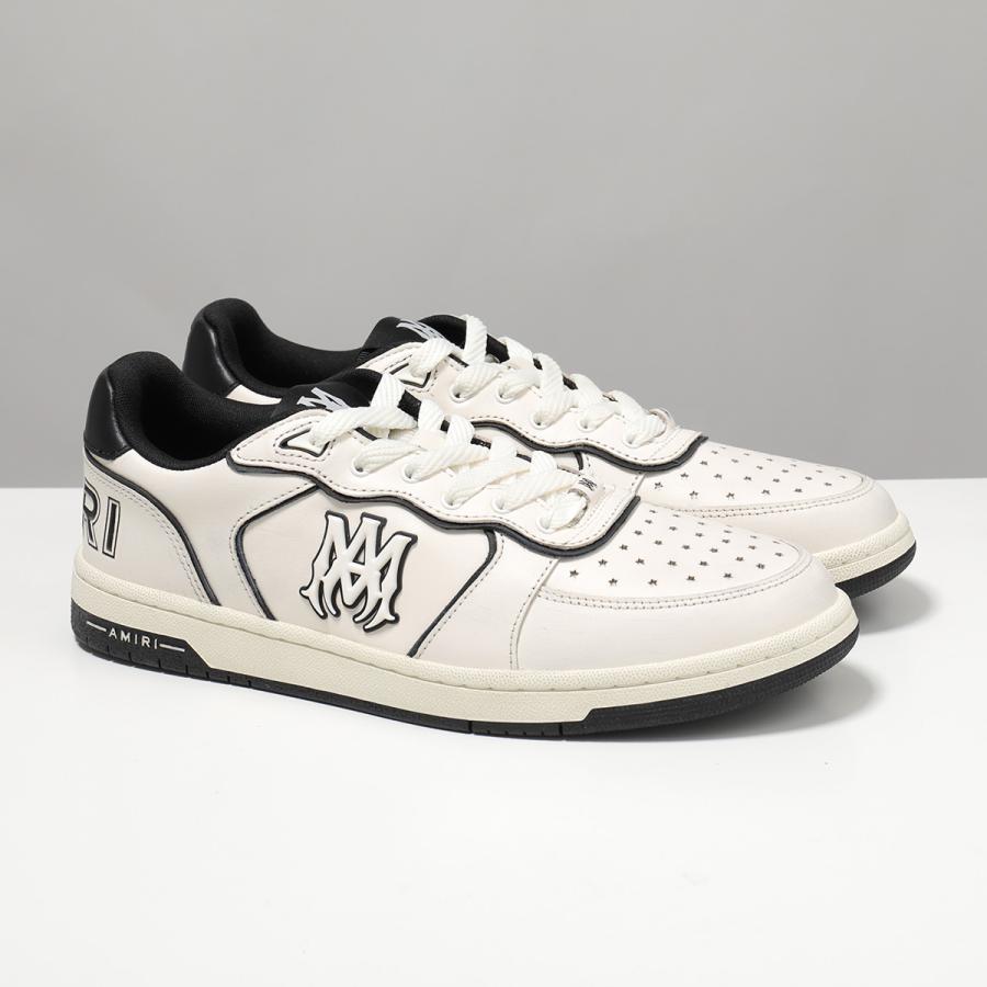 AMIRI アミリ スニーカー NEWPORT ニューポート AMSNSN1061 メンズ ローカット レザー レースアップ ロゴ 3cm シューズ 靴 127/IVORYの画像