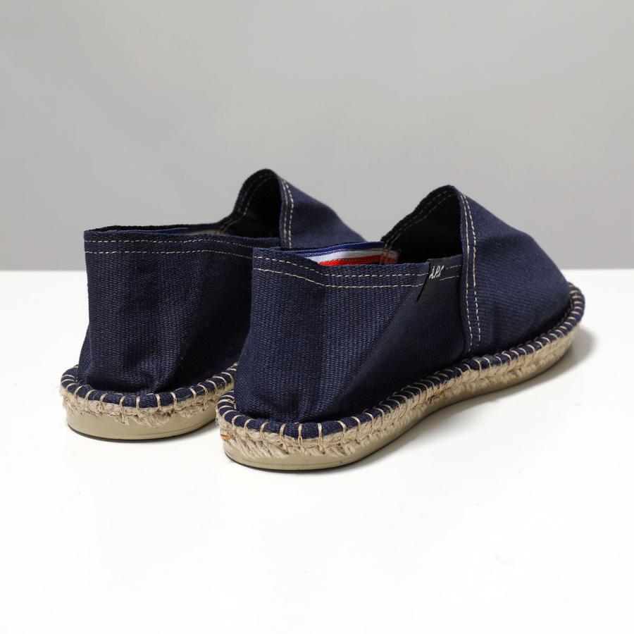 APC A.P.C. アーペーセー  エスパドリーユ COHRT M53003 メンズ コットンキャンバス スリッポン フラット 1cm シューズ 靴 IAK/DARK-NAVYの画像