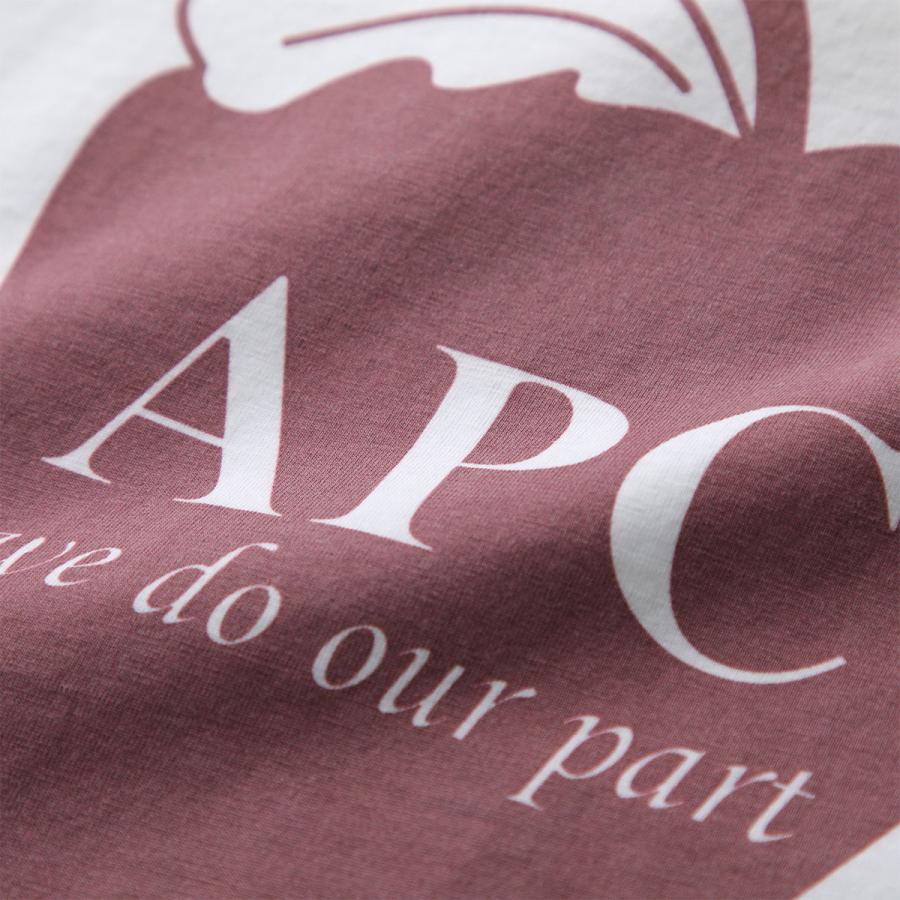 APC A.P.C. アーペーセー Tシャツ Pomme ポム COHBM F26578 レディース 半袖 カットソー コットン クルーネック ロゴ AABの画像