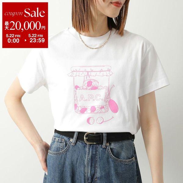 APC A.P.C. アーペーセー Tシャツ Capres ケッパー COHBM F26619 レディース 半袖 カットソー コットン クルーネック ロゴ AABの画像