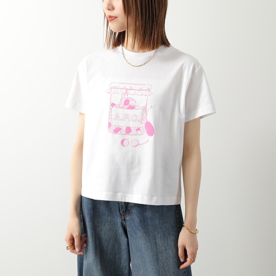 APC A.P.C. アーペーセー Tシャツ Capres ケッパー COHBM F26619 レディース 半袖 カットソー コットン クルーネック ロゴ AABの画像