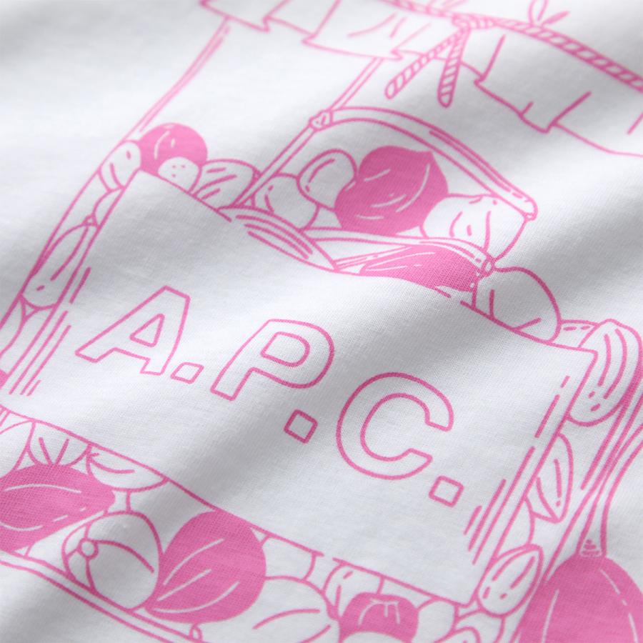 APC A.P.C. アーペーセー Tシャツ Capres ケッパー COHBM F26619 レディース 半袖 カットソー コットン クルーネック ロゴ AABの画像