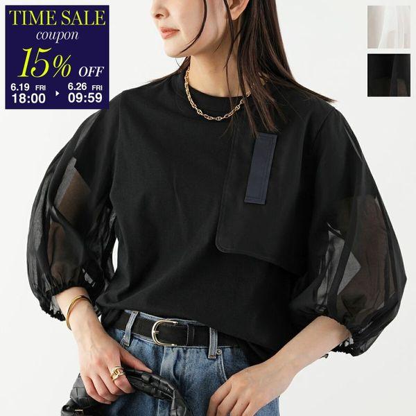 チコ【MARECHAL TERRE】 スタンドカラー　ボリュームフレアー MARECHAL TERRE（マルシャルテル） Tシャツ ZMT262CT122 レディース