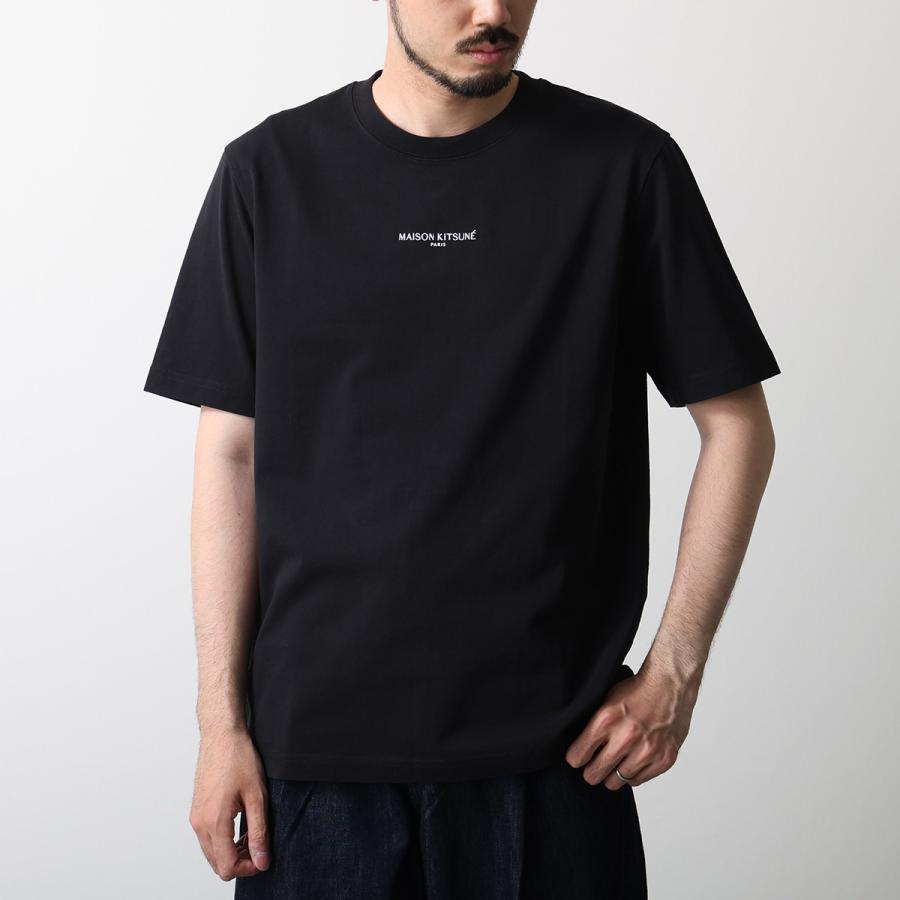 新品 MAISON KITSUNE メゾンキツネ Tシャツ 黒 M MAISON KITSUNE（メゾン キツネ） Tシャツ PARIS パリ コンフォート