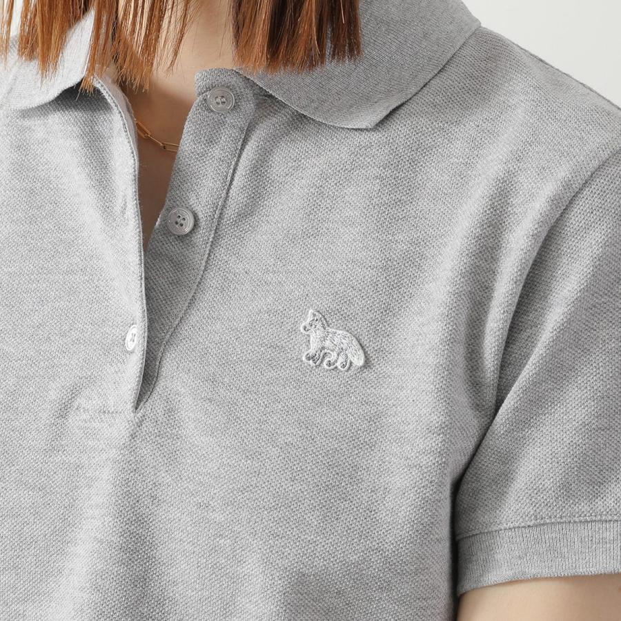 正規実店舗購入 MAISON KITSUNÉ メゾンキツネ　グレー ポロシャツ MAISON KITSUNE（メゾン キツネ） ポロシャツ BABY FOX REGULAR POLO