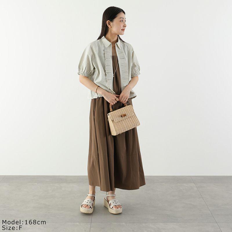 Marilyn Moon（マリリンムーン） ブルゾン seersucker check pleats