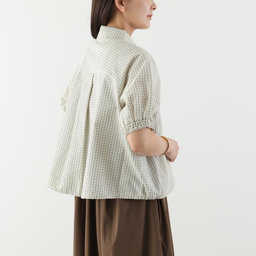 Marilyn Moon（マリリンムーン） ブルゾン seersucker check pleats