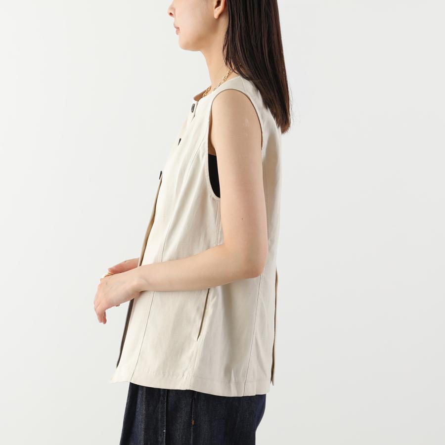 CHIGNON（シニヨン） ベスト 4262-302KK レディース リネンブレンド