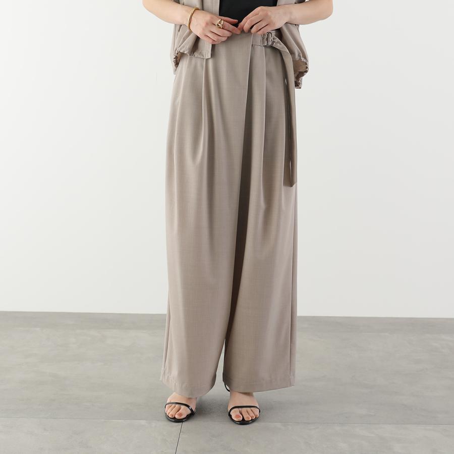 CHIGNON（シニヨン） パンツ 3262-334MK レディース 梳毛調 ベルト付き