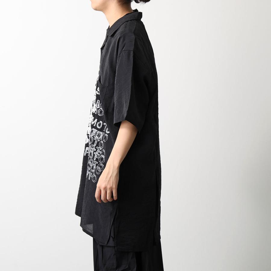 Y-3 ワイスリー 半袖シャツPLACED GRAPHIC SHORT SLEEVE LONG SHIRT