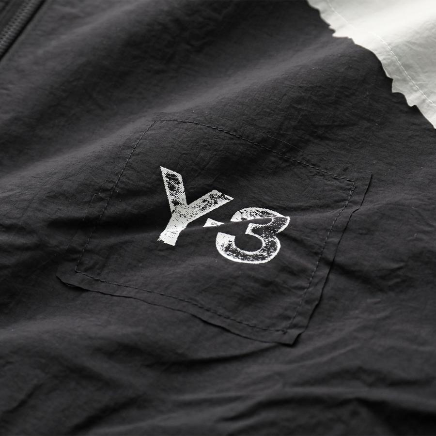 Y-3 ワイスリー ナイロンジャケット RAW EDGE 3 STRIPES NYLON SHELL JACKET KF6027 メンズ 撥水 はっ水 軽量 ロゴ セットアップ可能 BLACKの画像