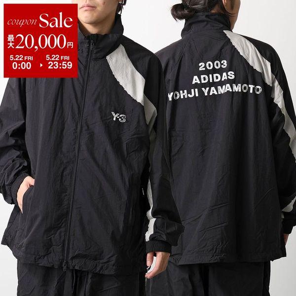 Y-3 ワイスリー ナイロンジャケット RAW EDGE 3 STRIPES NYLON SHELL JACKET KF6027 メンズ 撥水 はっ水 軽量 ロゴ セットアップ可能 BLACKの画像