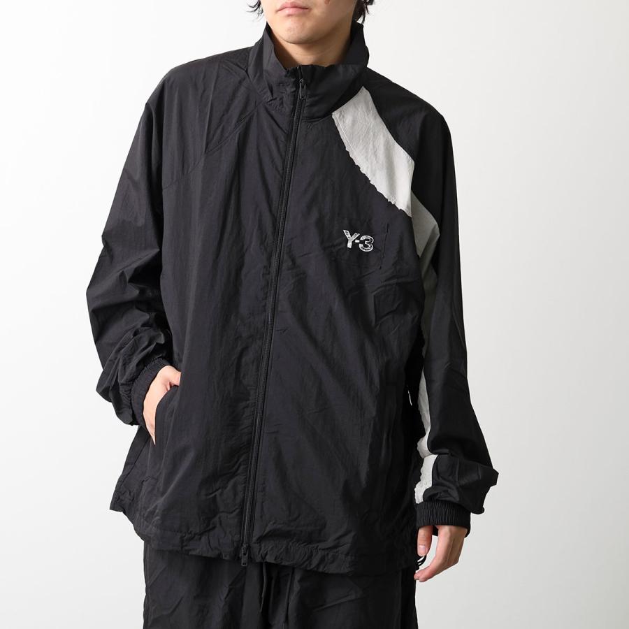 Y-3 ワイスリー ナイロンジャケット RAW EDGE 3 STRIPES NYLON SHELL JACKET KF6027 メンズ 撥水 はっ水 軽量 ロゴ セットアップ可能 BLACKの画像