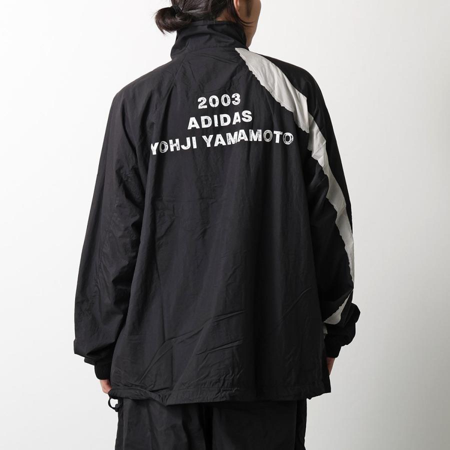 Y-3 ワイスリー ナイロンジャケット RAW EDGE 3 STRIPES NYLON SHELL JACKET KF6027 メンズ 撥水 はっ水 軽量 ロゴ セットアップ可能 BLACKの画像