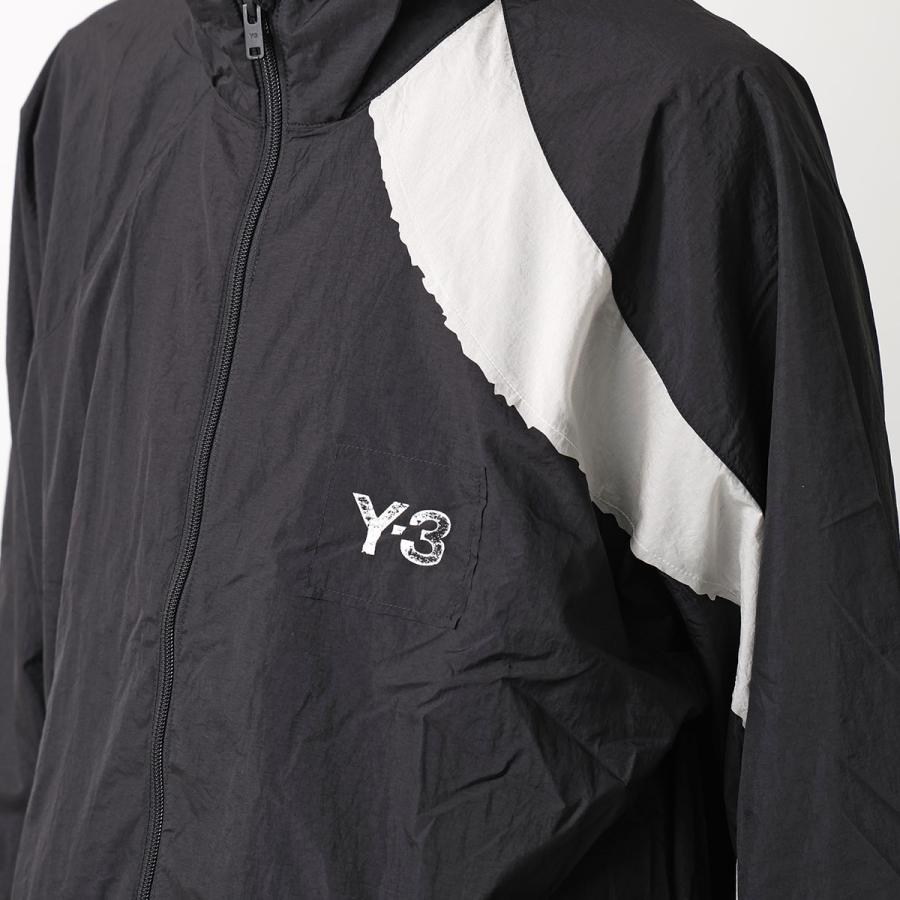 Y-3 ワイスリー ナイロンジャケット RAW EDGE 3 STRIPES NYLON SHELL JACKET KF6027 メンズ 撥水 はっ水 軽量 ロゴ セットアップ可能 BLACKの画像