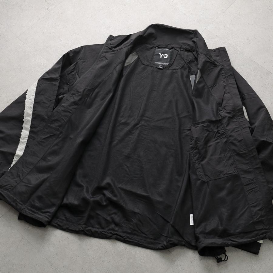 Y-3 ワイスリー ナイロンジャケット RAW EDGE 3 STRIPES NYLON SHELL JACKET KF6027 メンズ 撥水 はっ水 軽量 ロゴ セットアップ可能 BLACKの画像