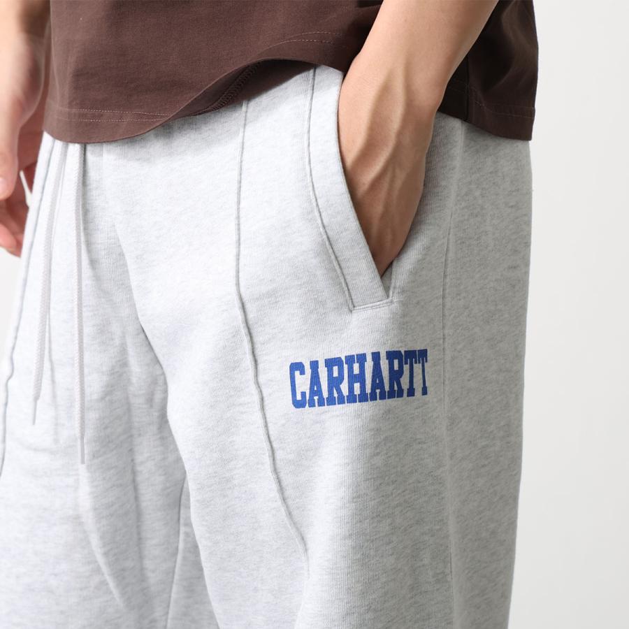 Carhartt WIP カーハート スウェットパンツ Pond Corps Sweat Pant I036369 メンズ コットンジャージ レタリング ロゴ 裏起毛 482XX/AshHeather_5