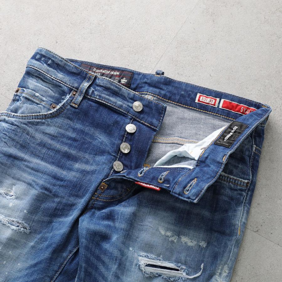DSQUARED2 ディースクエアード ジーンズ Skater スケーター S71LB1754 D30010 メンズ デニムパンツ ストレッチ スキニー スリム 470 S71LB1754D30010470の画像