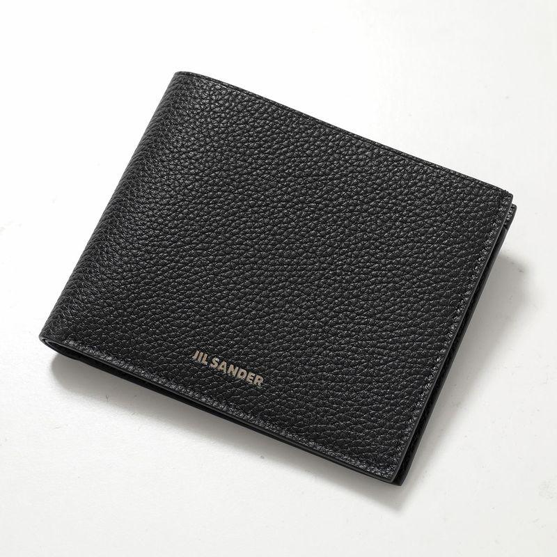 【美品】ジルサンダー ジップ ポケット ウォレット 折り財布 ブラック メンズ JIL SANDER（ジルサンダー） 二つ折り財布 ZIP POCKET WALLET