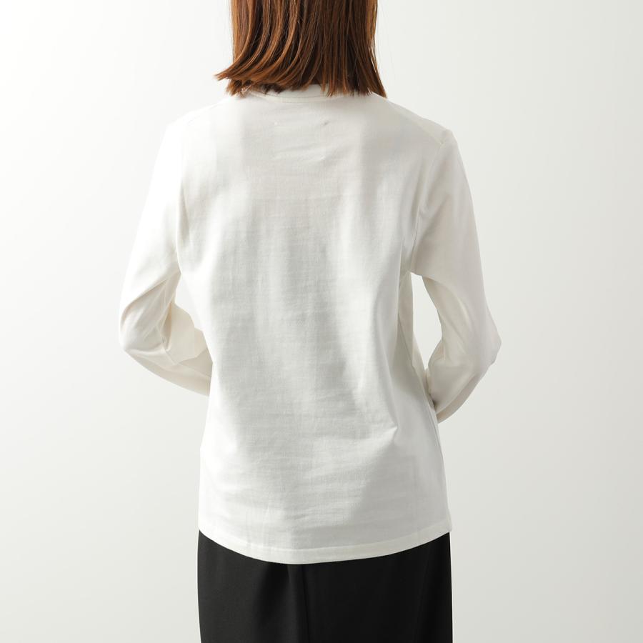 JIL SANDER - ジルサンダー JIL SANDER カットソー 衣料品 トップス コットン レディース アイボリー系 / ブラック系 KKPWZN0011 【中古】 JIL SANDER（ジルサンダー） Tシャツ J02GC0141 J20103 レディース