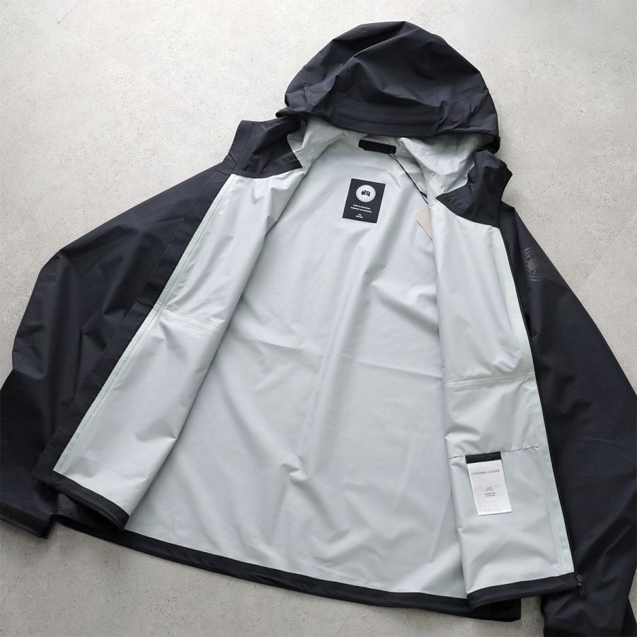 CANADA GOOSE カナダグース ナイロンジャケット Horizon Rain Jacket ホライゾン レイン 5644MT メンズ マウンテンパーカー 軽量 ロゴ 9061/Blackの画像