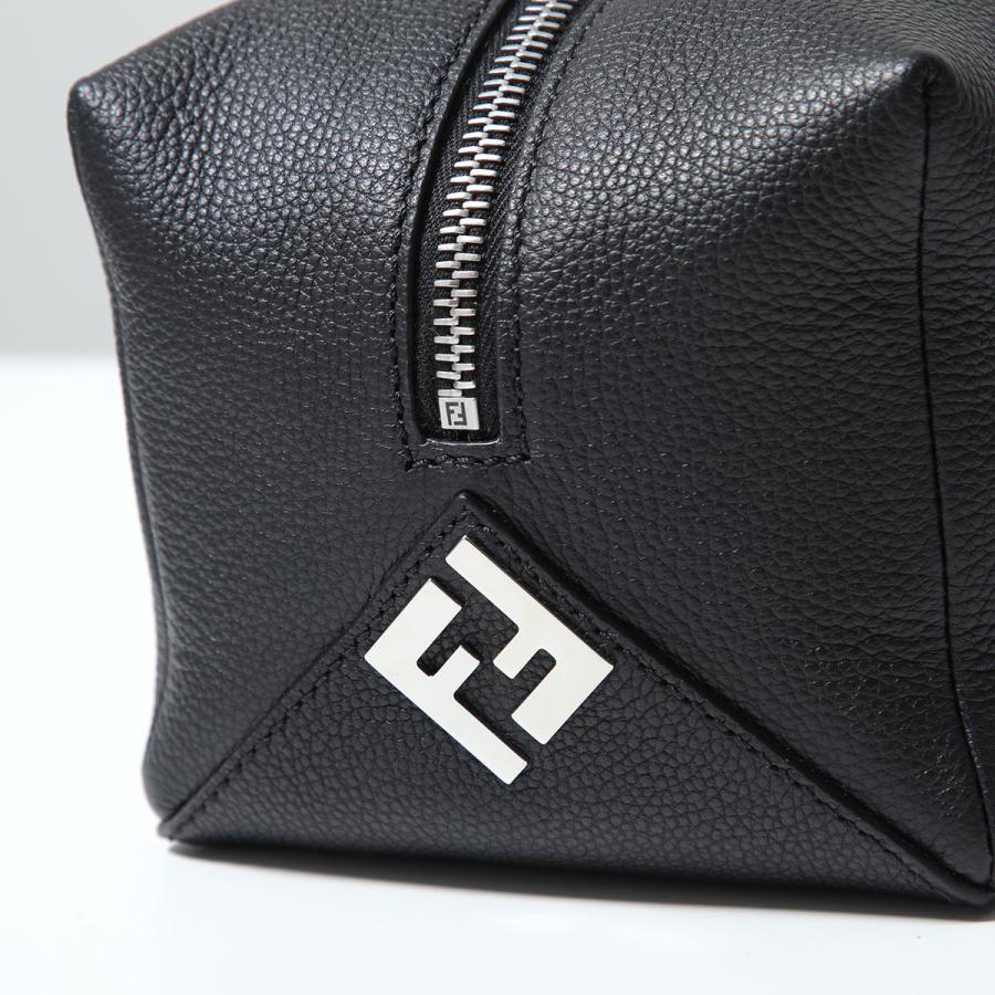 FENDI フェンディ クラッチバッグ ルイ ポーチ 7N0170 ASIH メンズ ハンドバッグ セカンドバッグ カーフレザー ズッカ ロゴ 鞄 F0GXN/BLACKの画像