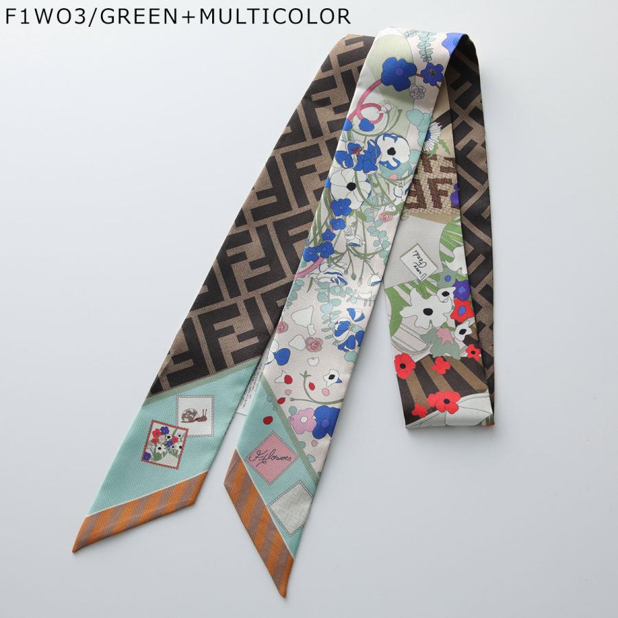 FENDI フェンディ ラッピー リボンスカーフ ロゴ 花柄 FENDI（フェンディ） スカーフ WRAPPY ラッピー FXT011 B01U