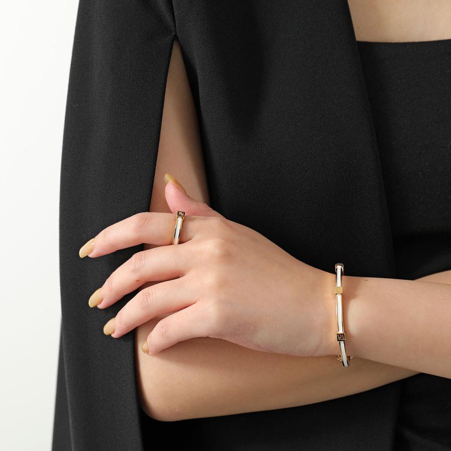 FENDI フェンディ リング FOREVER フォーエバー 8AL217 TL9 レディース FFロゴ 指輪 アクセサリー F0A47/SOFT-GOLD+WHITE 8AL217TL9F0A47の画像