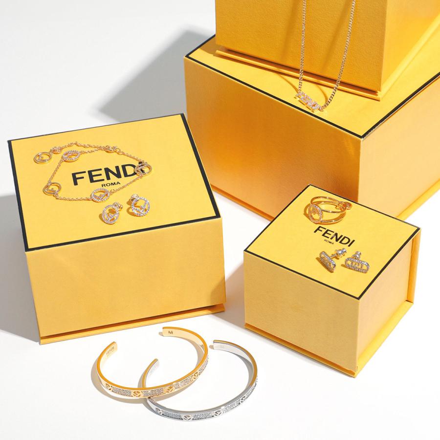 FENDI フェンディ リング FOREVER フォーエバー 8AL217 TL9 レディース FFロゴ 指輪 アクセサリー F0A47/SOFT-GOLD+WHITE 8AL217TL9F0A47の画像