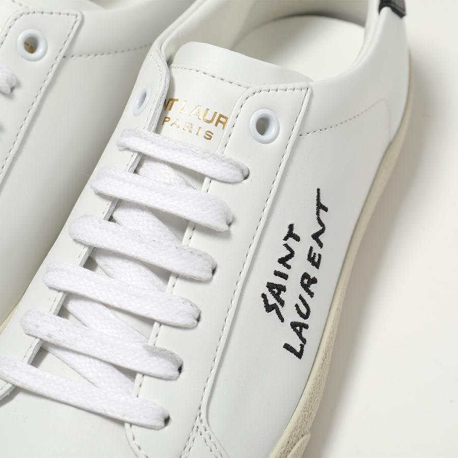 SAINT LAURENT サンローラン スニーカー コート クラシック SL/06 610649 AABEE レディース ローカット レザー ロゴ 2.5cm プラットフォーム シューズ 靴の画像