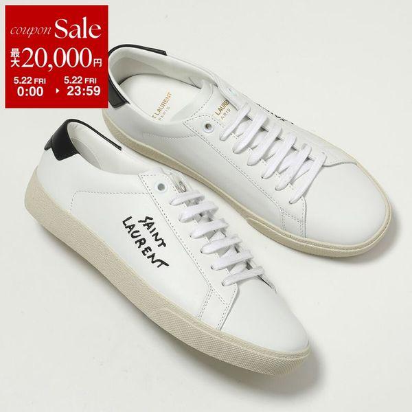 SAINT LAURENT サンローラン スニーカー コート クラシック SL/06 610649 AABEE レディース ローカット レザー ロゴ 2.5cm プラットフォーム シューズ 靴の画像