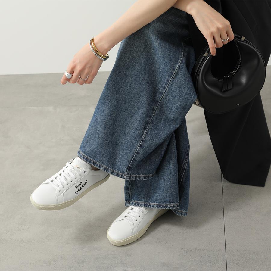 SAINT LAURENT サンローラン スニーカー コート クラシック SL/06 610649 AABEE レディース ローカット レザー ロゴ 2.5cm プラットフォーム シューズ 靴の画像