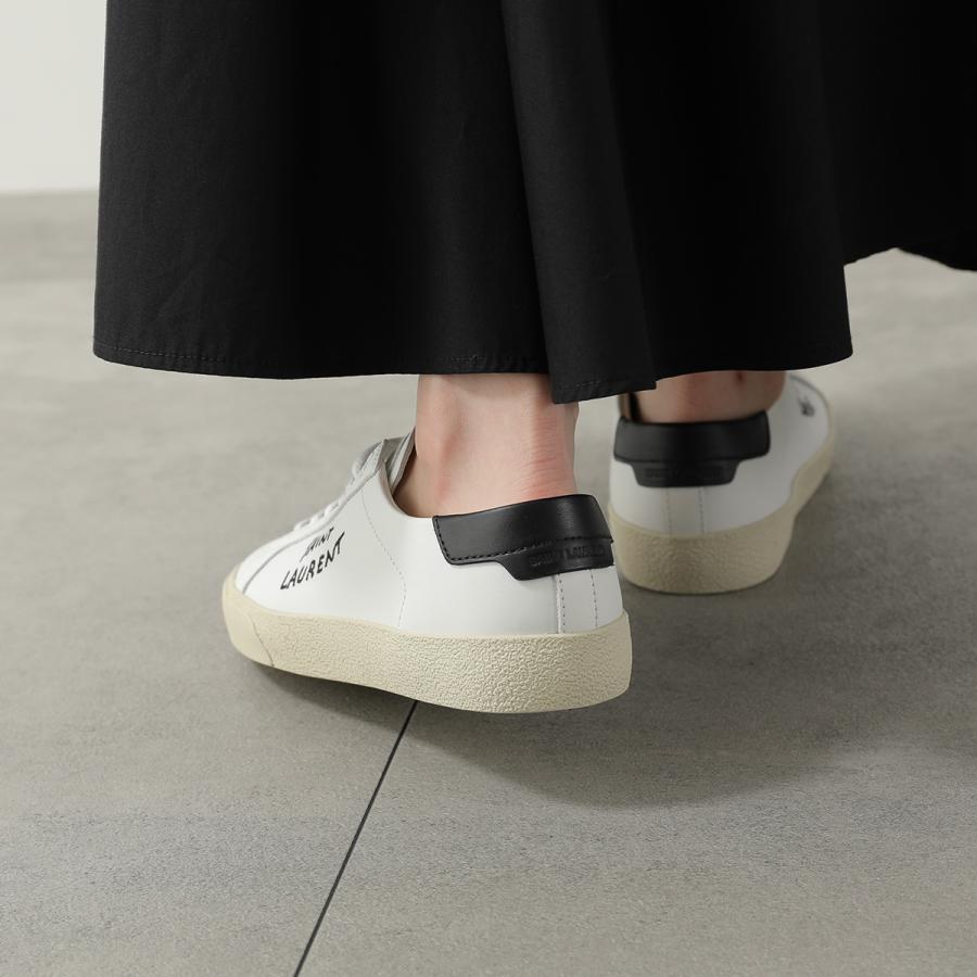 SAINT LAURENT サンローラン スニーカー コート クラシック SL/06 610649 AABEE レディース ローカット レザー ロゴ 2.5cm プラットフォーム シューズ 靴の画像
