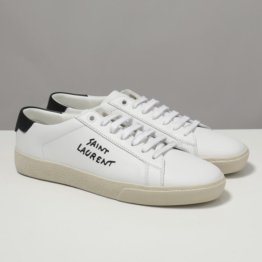 SAINT LAURENT サンローラン スニーカー コート クラシック SL/06 610649 AABEE レディース ローカット レザー ロゴ 2.5cm プラットフォーム シューズ 靴の画像