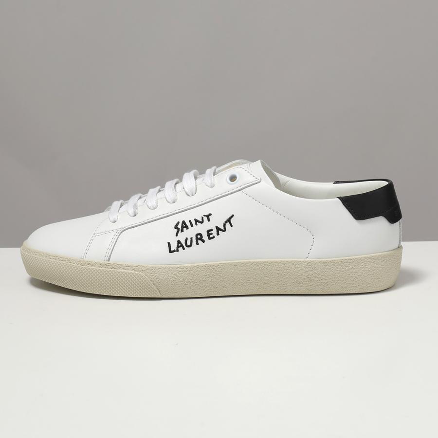 SAINT LAURENT サンローラン スニーカー コート クラシック SL/06 610649 AABEE レディース ローカット レザー ロゴ 2.5cm プラットフォーム シューズ 靴の画像
