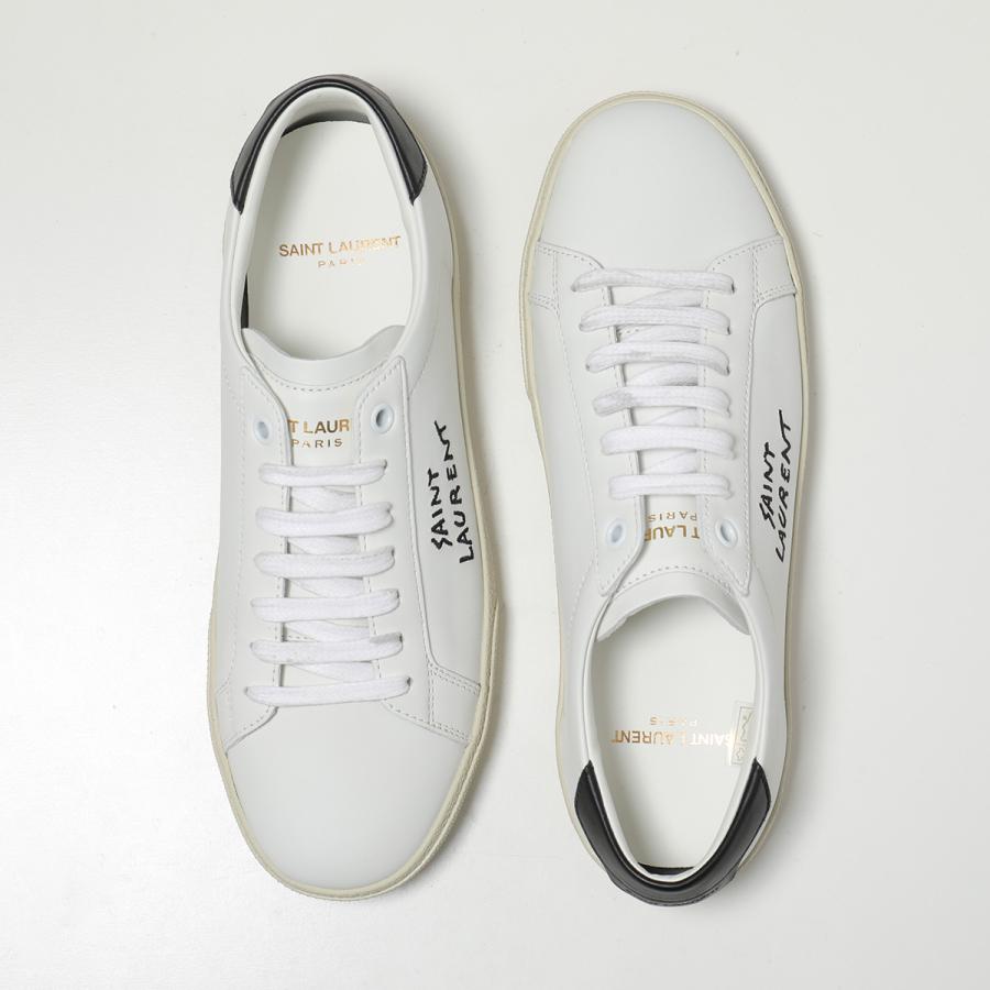 SAINT LAURENT サンローラン スニーカー コート クラシック SL/06 610649 AABEE レディース ローカット レザー ロゴ 2.5cm プラットフォーム シューズ 靴の画像