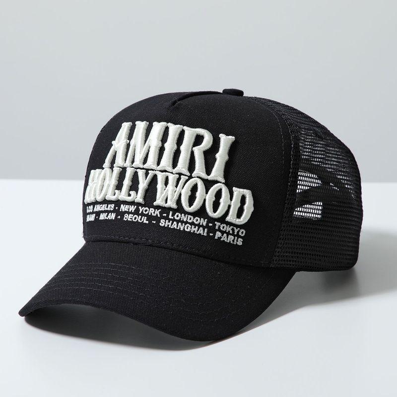 AMIRI HOLLYWOOD トラッカーキャップ ブラック AMIRIのブラック＆ホワイト 'AMIRI Hollywood' トラッカーキャップが