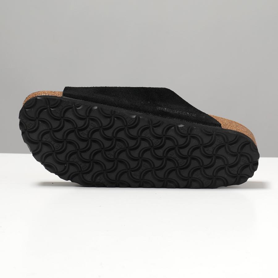 BIRKENSTOCK ビルケンシュトック サンダル Zrich BS チューリッヒ 1025045 メンズ レギュラー幅 スウェード フラット シューズ 靴 Blackの画像