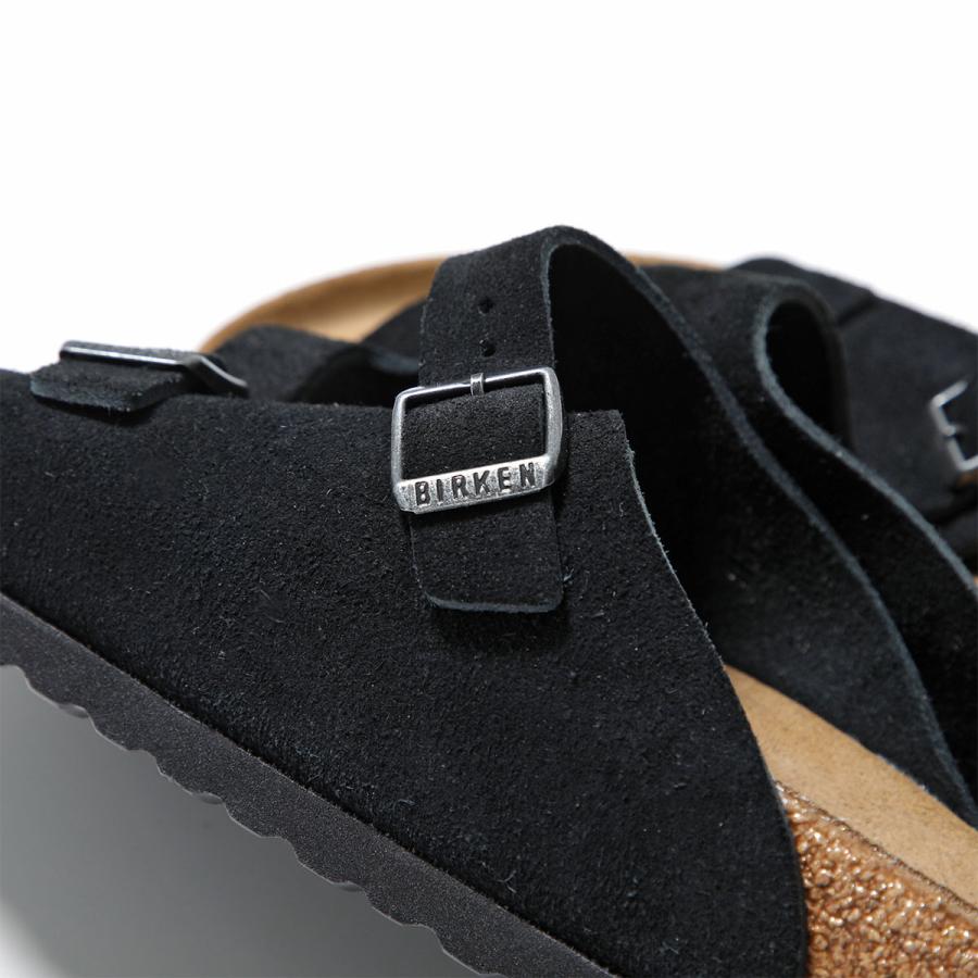 BIRKENSTOCK ビルケンシュトック サンダル Zrich BS チューリッヒ 1025045 メンズ レギュラー幅 スウェード フラット シューズ 靴 Blackの画像