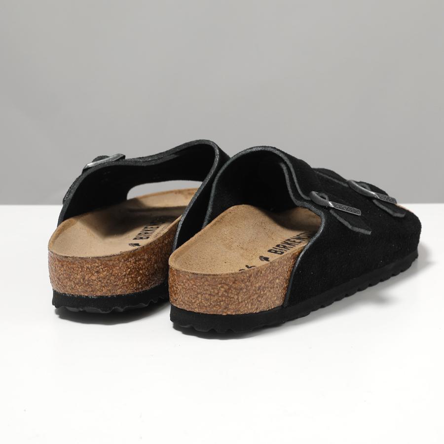 BIRKENSTOCK ビルケンシュトック サンダル Zrich BS チューリッヒ 1025045 メンズ レギュラー幅 スウェード フラット シューズ 靴 Blackの画像