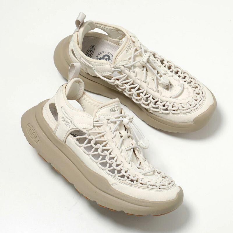 未使用級◎KEEN ユニーク UNEEK ホワイト サンダル スニーカー23cm KEEN（キーン） スニーカーサンダル UNEEK WK ユニーク ダブルケー