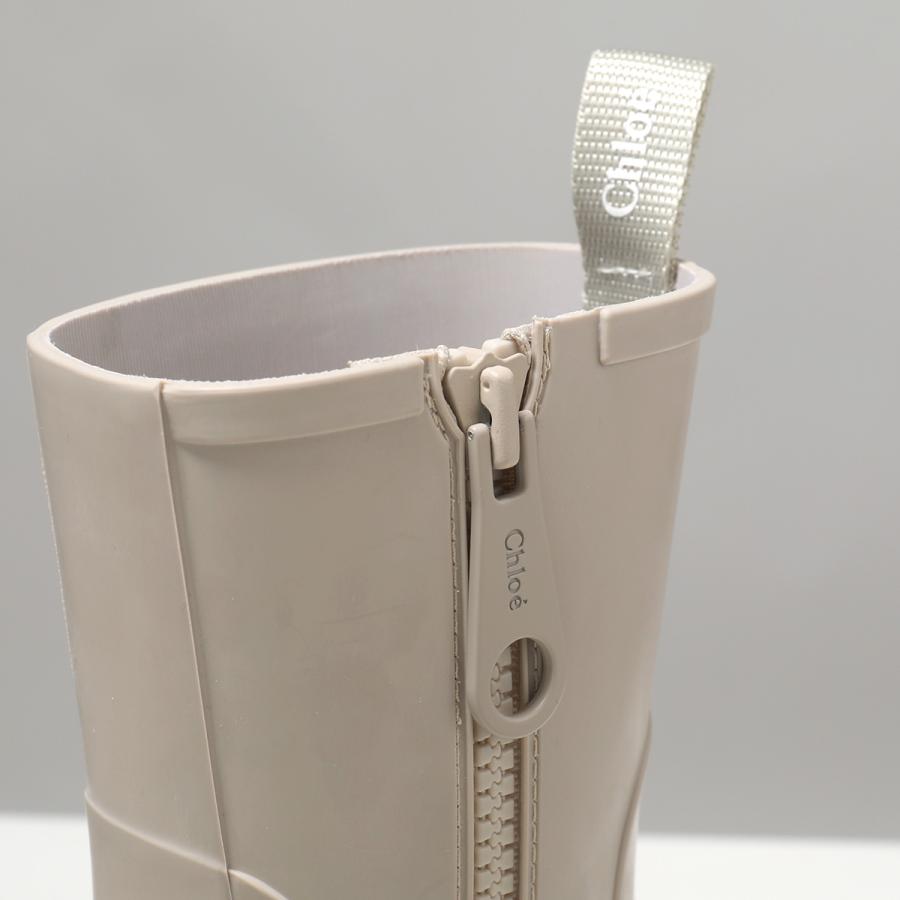 Chloe クロエ レインブーツ BETTY ベティ CHC22A239Z2 レディース ショートブーツ ミドルブーツ チャンキーヒール ラバー スクエアトゥ ロゴ シューズ 靴の画像