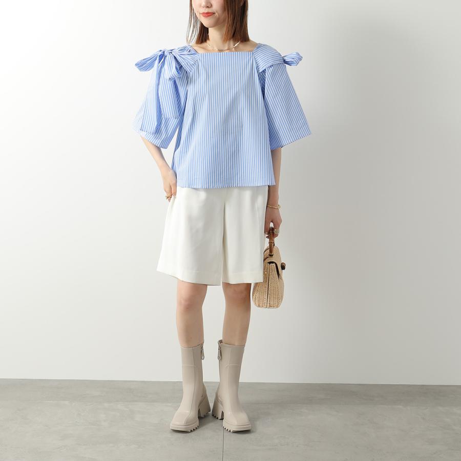 Chloe クロエ レインブーツ BETTY ベティ CHC22A239Z2 レディース ショートブーツ ミドルブーツ チャンキーヒール ラバー スクエアトゥ ロゴ シューズ 靴の画像