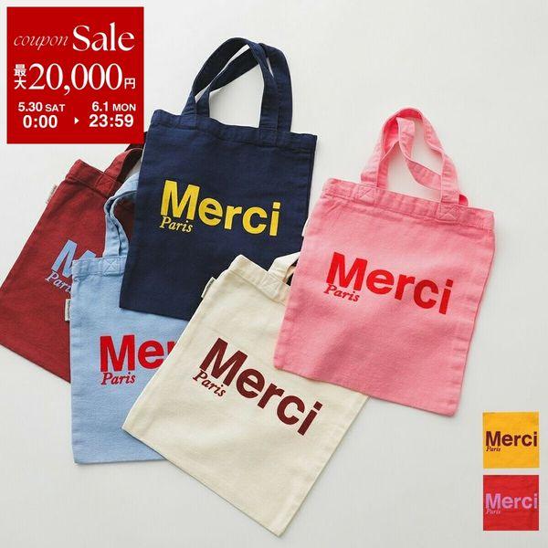 MERCI（メルシー） トートバッグ MINI TOTE MERCI レディース ロゴ