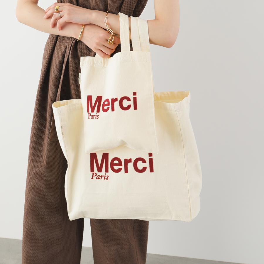 MERCI（メルシー） トートバッグ CABAS MERCI レディース ロゴ
