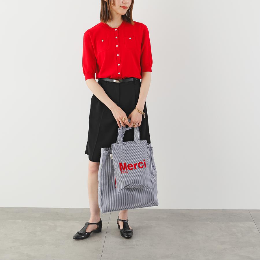 MERCI（メルシー） トートバッグ CABAS MERCI レディース ロゴ